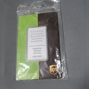 UPS 100 Year Commemorative Metal Bar From 1st Usp Aircraft, New